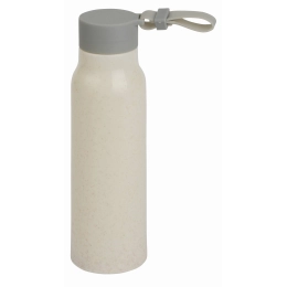 Glass drinking bottle ECO DRINK, beige