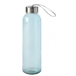 Glass bottle TAKE SMART, blue