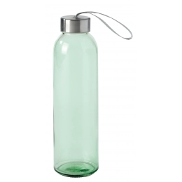 Glass bottle TAKE SMART, green
