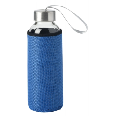 
                                                Glass bottle TAKE JUTY, blue
                                                