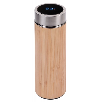 
                                                Изолированная дорожная кружка BAMBOO TEMP, коричневый, серебристый
                                                