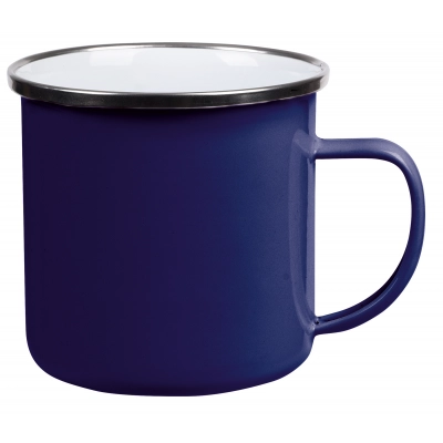 
                                            Enamel drinking cup VINTAGE CUP, blue
                                            