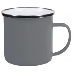 Enamel drinking cup VINTAGE CUP, grey