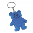 Reflective teddy key ring TEDDY, blue