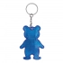 Reflective teddy key ring TEDDY, blue