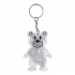 Reflective teddy key ring TEDDY, white