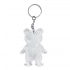 Reflective teddy key ring TEDDY, white