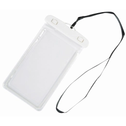 Phone bag DIVER, splash-proof, transparent, white