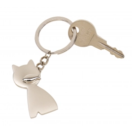 Key ring CAT, silver