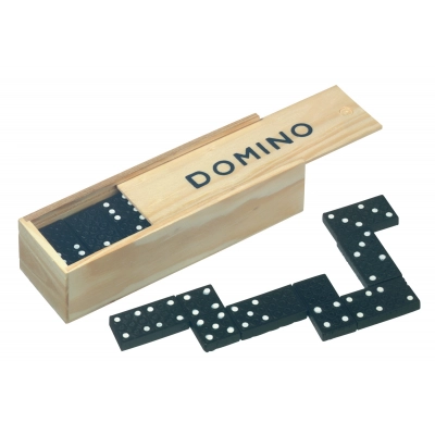 
                                                Классическая игра в домино DOMINO, цвет черный, дерево
                                                