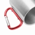 Stainless steel mug HIKING DAY, red, silver Stainless steel mug HIKING DAY, red, silver
