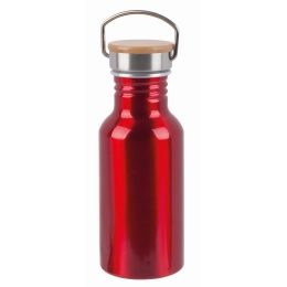 Aluminium bottle ECO TRANSIT, red