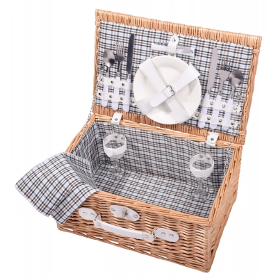 
                                            Wicker picnic basket KINGS PARK, brown
                                            