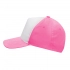 5 panel cap SHINY, pink, white