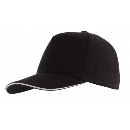 5 panel sandwich cap WALK, black