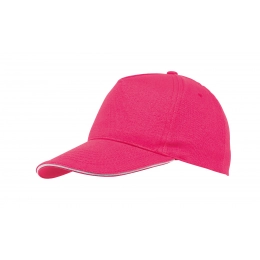 5 panel sandwich cap WALK, pink