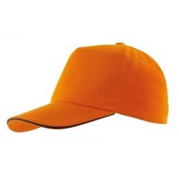 5 panel sandwich cap WALK, orange