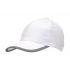 6 panel cap DETECTION, white