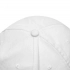 6 panel cap DETECTION, white