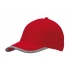 6 panel cap DETECTION, red