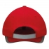 6 panel cap DETECTION, red