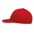 6 panel cap DETECTION, red