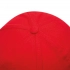 6 panel cap DETECTION, red