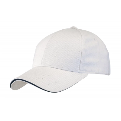 
                                                6 panel sandwich cap LIBERTY, white
                                                