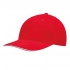 6 panel sandwich cap LIBERTY, red