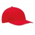 6 panel sandwich cap LIBERTY, red