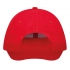 6 panel sandwich cap LIBERTY, red