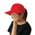 6 panel sandwich cap LIBERTY, red