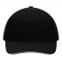 6 panel sandwich cap LIBERTY, black