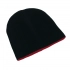 Reversible hat NORDIC, black, red