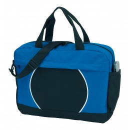 Сумка для документов PI, черный, королевский синий