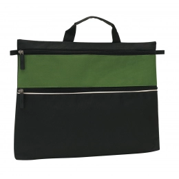 Document bag FILE, black, green