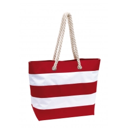 Beach bag SYLT, red, white