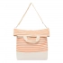 Beach bag JUIST, beige, red