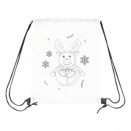 Сумка с завязками для раскрашивания COLOURFUL SANTA
