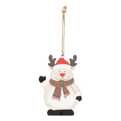 
                                                Новогоднее украшение / Подвеска на елку WOODEN SNOWI
                                                