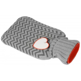 Hot water bottle CUDDLE, grey