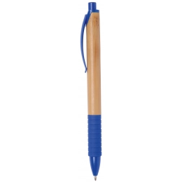 Ballpoint pen BAMBOO RUBBER, blue, brown