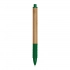 Ручка шариковая BAMBOO RUBBER, коричневая, зеленая Ручка шариковая BAMBOO RUBBER, коричневая, зеленая
