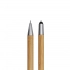 Writing set DOUBLE BAMBOO, brown, silver