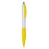 Ballpoint pen JUMP, white, yellow