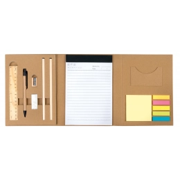 Tri-fold stationery set SCHOOL DAYS, brown