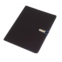 Папка А4 SESSION, черная, синяя