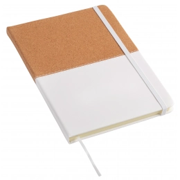 Блокнот CORKY, размер DIN A5, коричневый, белый