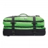 Чемодан на колесиках для путешествий BoGi XL, черный, зеленый Чемодан на колесиках для путешествий BoGi XL, черный, зеленый