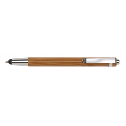 Ballpoint pen BAMBOO TOUCH, brown, silver